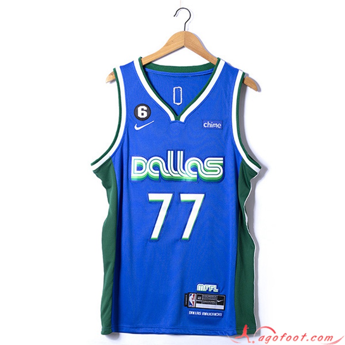 Maillot Dallas Mavericks(DONCIC #77) 2022/23 Bleu