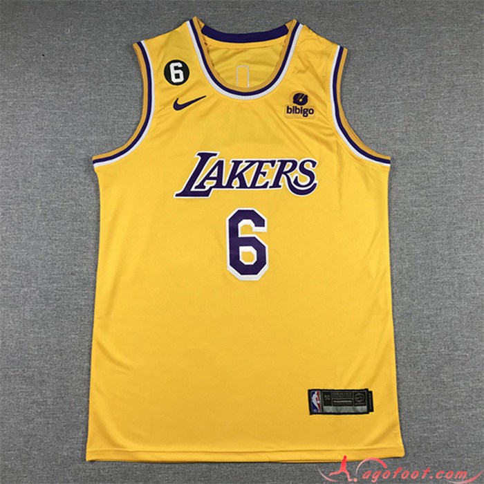 Maillot Los Angeles Lakers(JAMES #6) 2022/23 Jaune