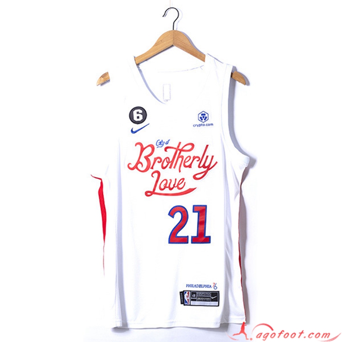 Maillot Philadelphia 76ers(EMBID #21) 2022/23 Blanc