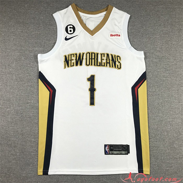 Maillot New Orleans Pelicans(WILLIAMSON #1) 2022/23 Blanc