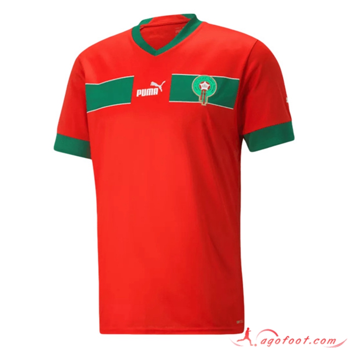 Nouveau Maillot Equipe Foot Maroc Domicile 2022/2023