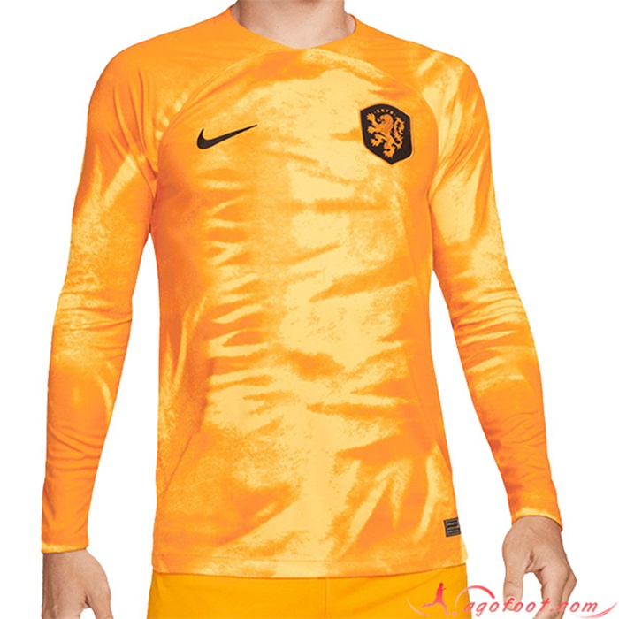 Nouveau Maillot Equipe Foot Pays-Bas Domicile Manches Longues 2022/2023