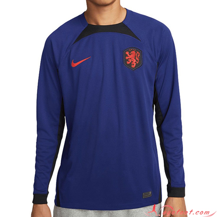 Nouveau Maillot Equipe Foot Pays-Bas Exterieur Manches Longues 2022/2023