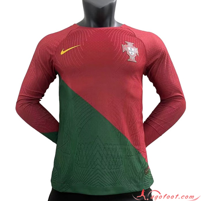 Nouveau Maillot Equipe Foot Portugal Domicile Manches Longues 2022/2023