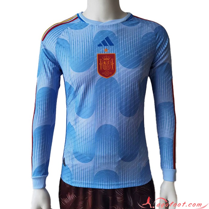 Nouveau Maillot Equipe Foot Espagne Exterieur Manches Longues 2022/2023