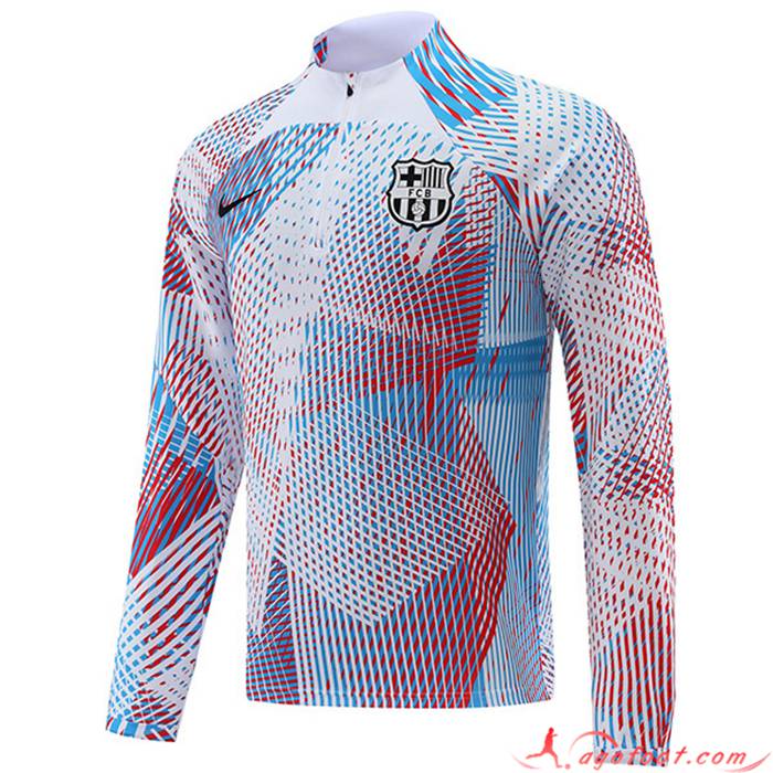 Sweatshirt Training FC Barcelone Bleu/Rouge 2022/2023