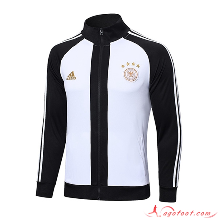Veste Foot Allemagne Blanc/Noir 2022/2023