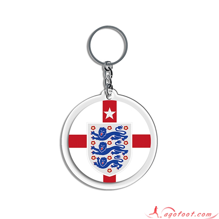 Nouveau Porte-clés Arrondir Coupe Du Monde 2022 Angleterre Blanc/Rouge