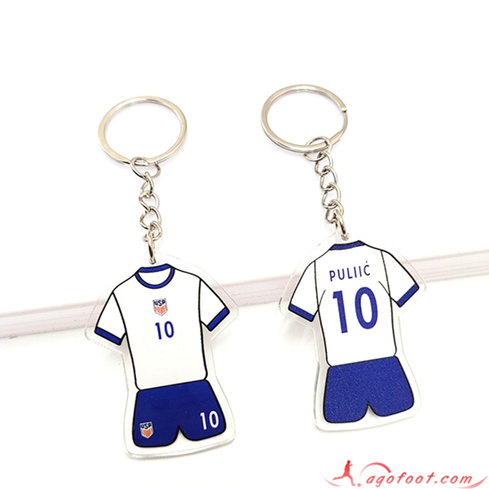 Nouveau Porte-clés Coupe Du Monde 2022 Etats-Unis (PULIIĆ) Blanc