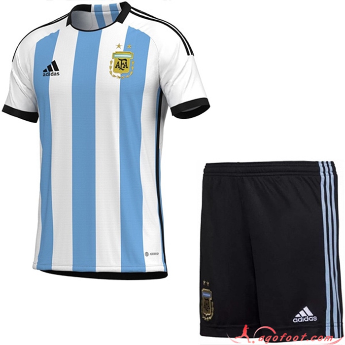 Maillot de Foot Argentin Enfant Domicile Coupe Du Monde 2022