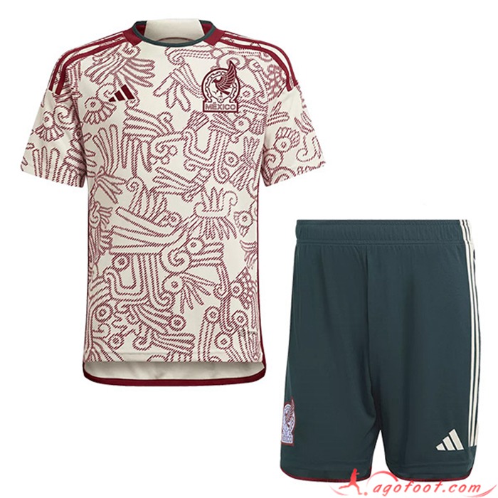 Maillot de Foot Mexique Enfant Exterieur Coupe Du Monde 2022