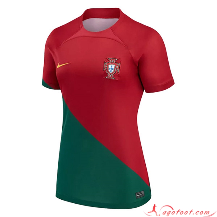 Maillot de Foot Portugal Femme Domicile Coupe Du Monde 2022