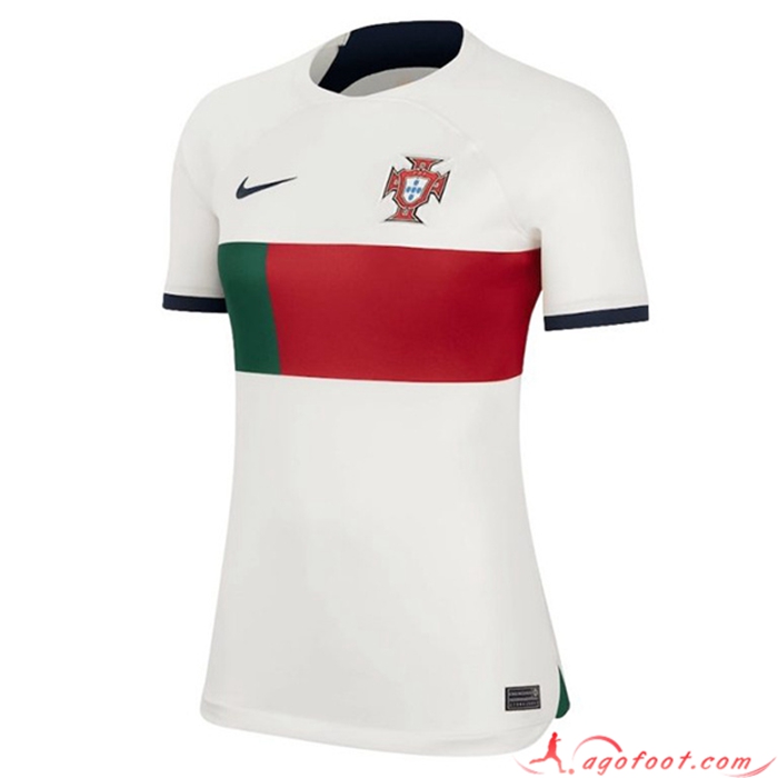 Maillot de Foot Portugal Femme Exterieur Coupe Du Monde 2022