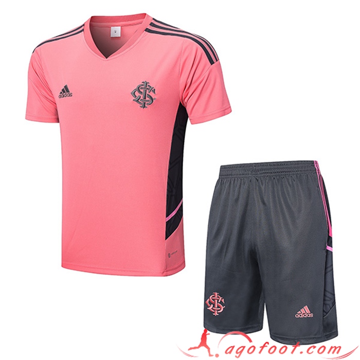 Ensemble Training T-Shirts + Shorts Bresil Rose 2022/2023