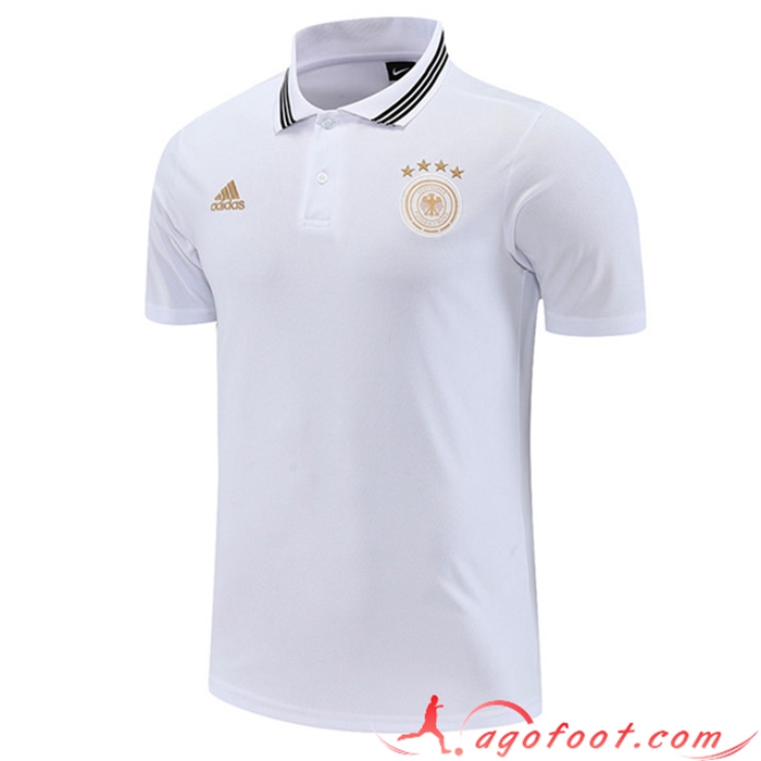Polo Foot Allemagne Blanc 2022/2023