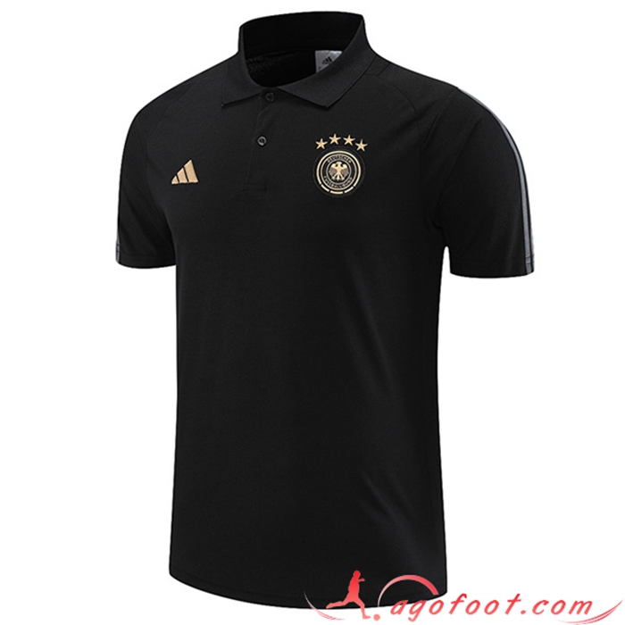 Polo Foot Allemagne Noir 2022/2023