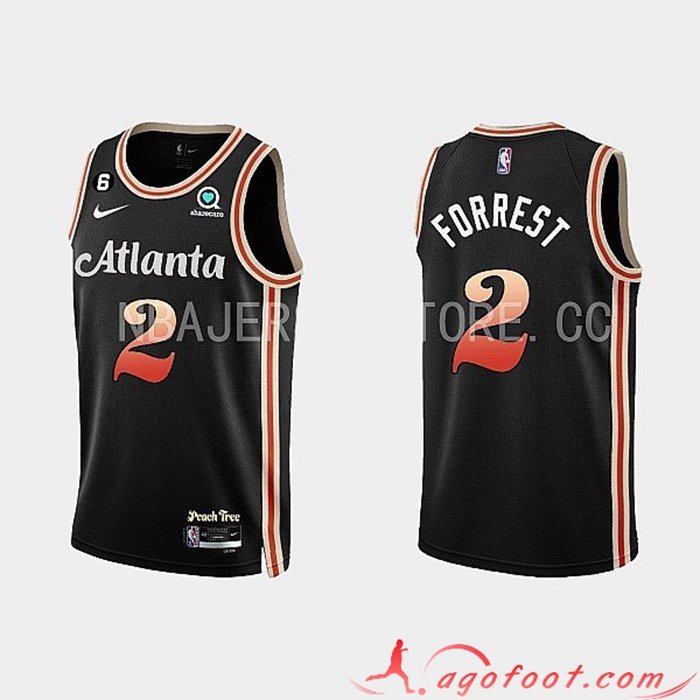 Maillot Atlanta Hawks (FORREST #2) 2022/23 Noir