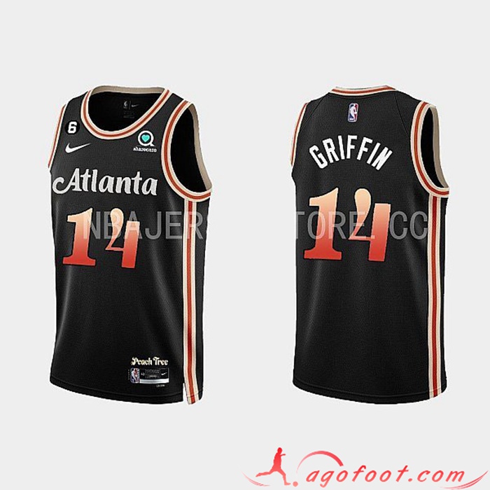 Maillot Atlanta Hawks (GRIFFIN #14) 2022/23 Noir