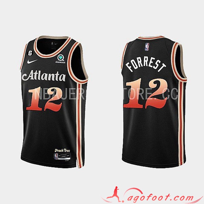Maillot Atlanta Hawks (FORREST #12) 2022/23 Noir