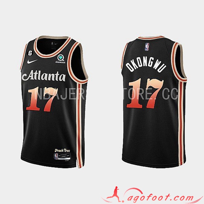 Maillot Atlanta Hawks (OKONGWU #17) 2022/23 Noir