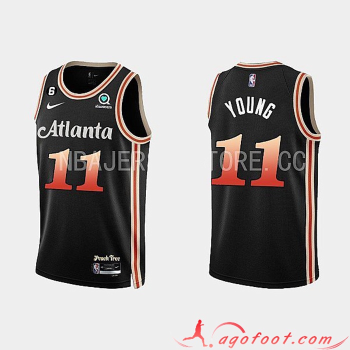 Maillot Atlanta Hawks (YOUNG #11) 2022/23 Noir