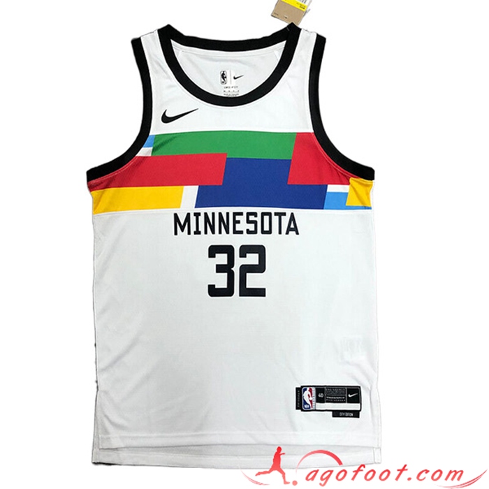 Maillot Minnesota Timberwolves (TOWNS #32) 2022/23 Blanc