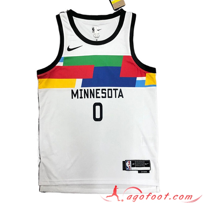 Maillot Minnesota Timberwolves (RUSSELL #0) 2022/23 Blanc