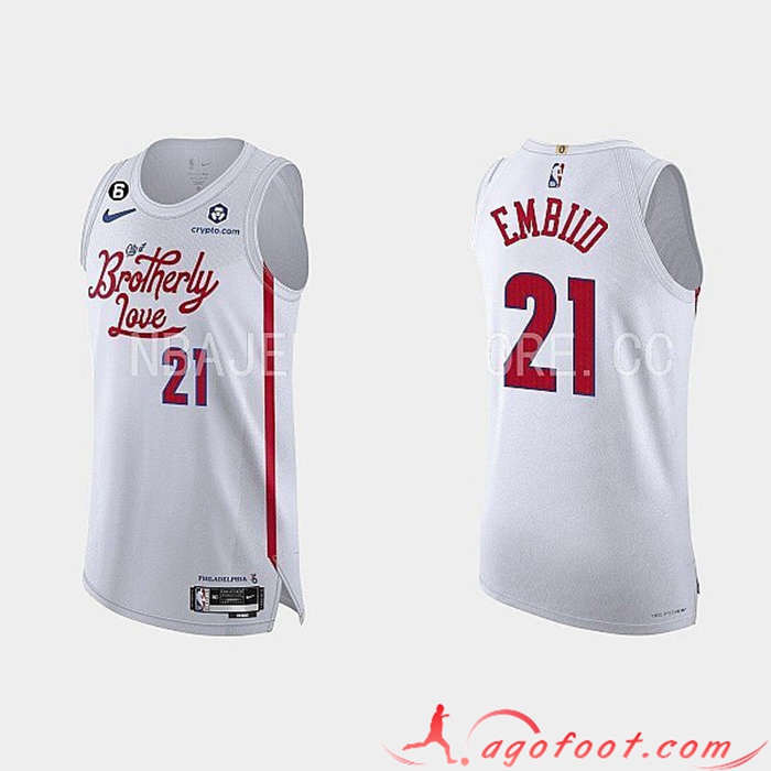 Maillot Philadelphia 76ers (EMBIID #21) 2022/23 Blanc