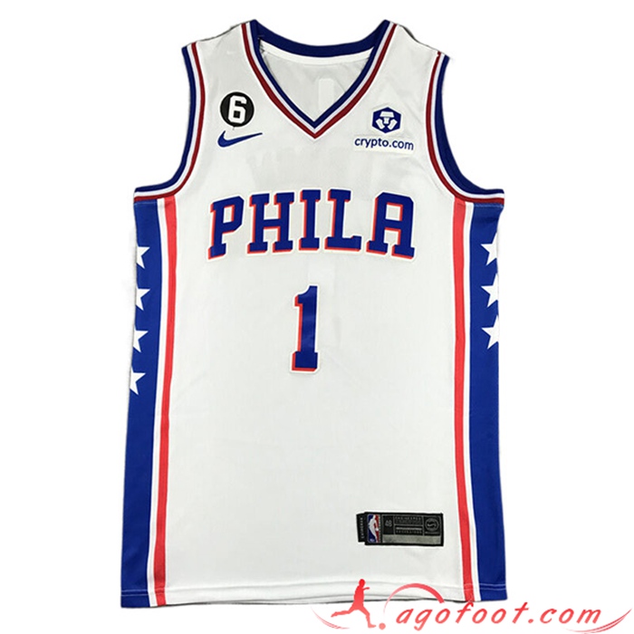Maillot Philadelphia 76ers (HARDEN #1) 2022/23 Blanc