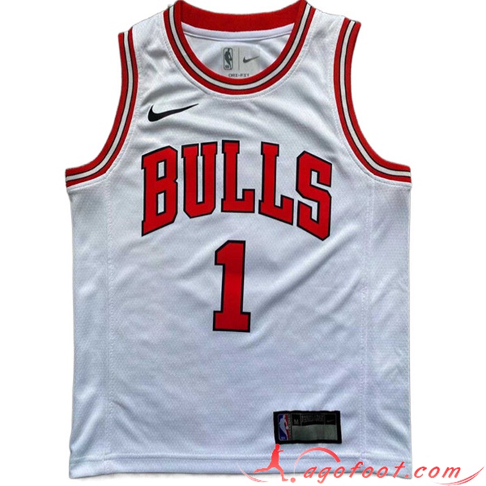 Maillot Chicago Bulls (ROSE #1) 2022/23 Blanc