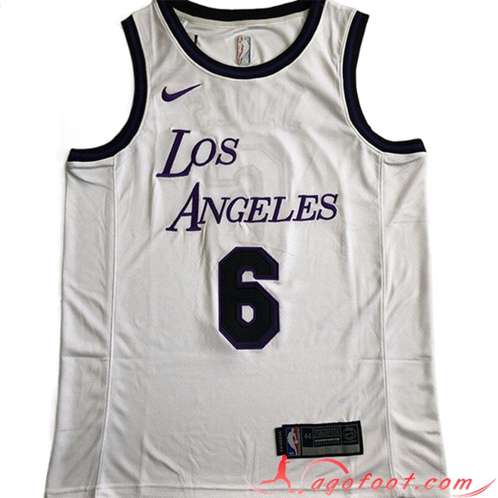 Maillot Los Angeles Lakers (JAMES #6) 2022/23 Blanc