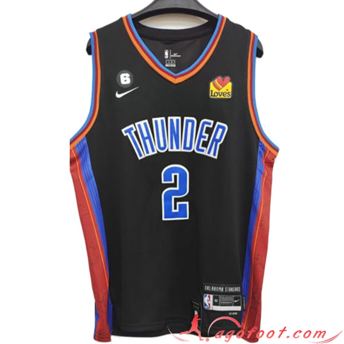 Maillot Oklahoma City Thunder (GILGEOUS-ALEXANDER #2) 2022/23 Noir