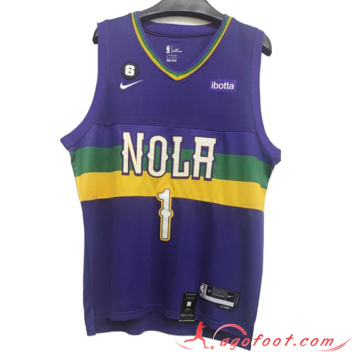 Maillot New Orleans Pelicans (WILLIAMSON #1) 2022/23 Pourpre