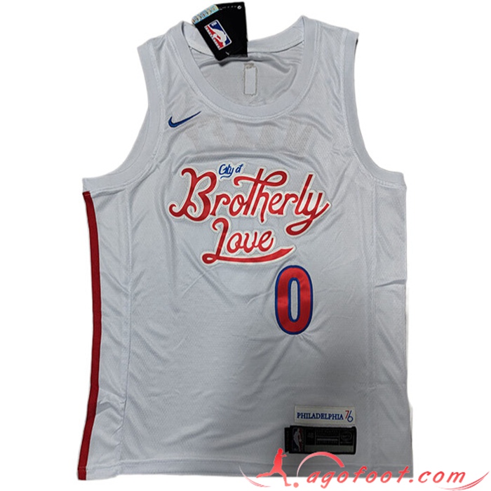 Maillot Philadelphia 76ers (MAXEY #0) 2022/23 Blanc