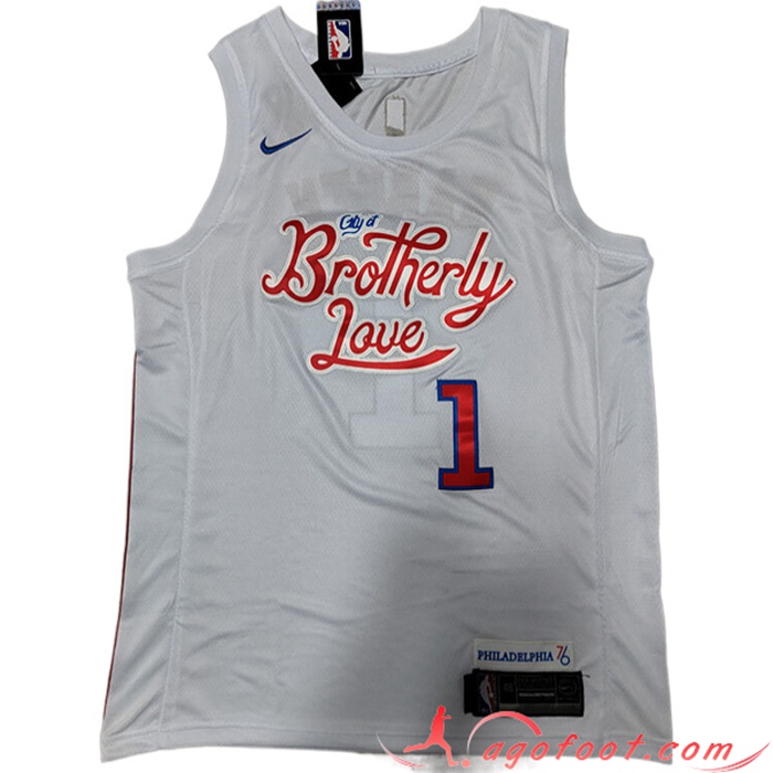 Maillot Philadelphia 76ers (HARDEN #1) 2022/23 Blanc