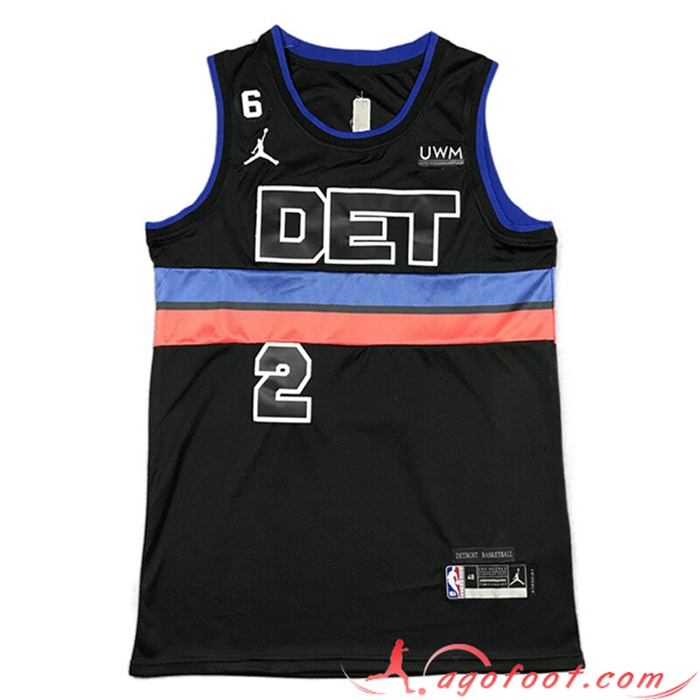 Maillot Detroit Pistons (CUNNINGHAM #2) 2022/23 Noir