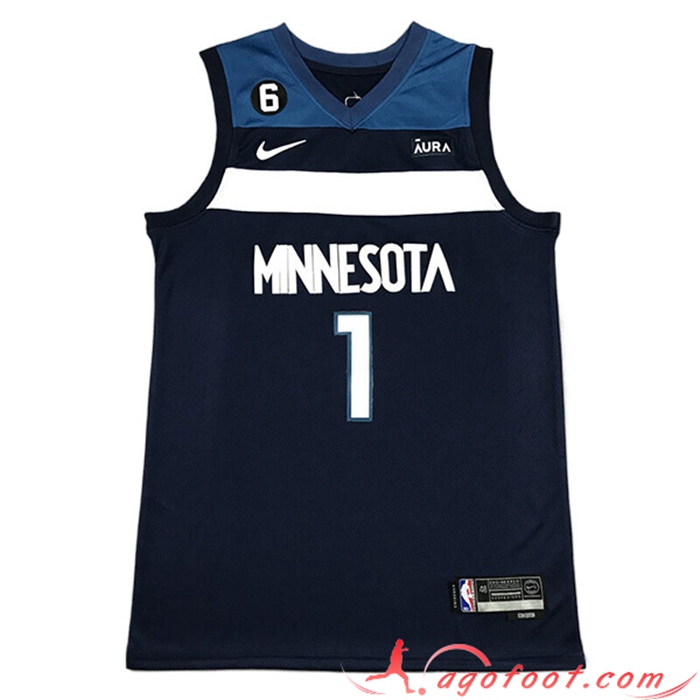 Maillot Minnesota Timberwolves (EDWARDS #1) 2022/23 Noir
