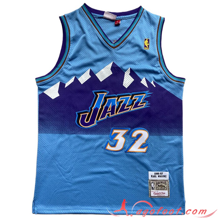 Maillot Utah Jazz (MALONE #32) 2022/23 Bleu Clair