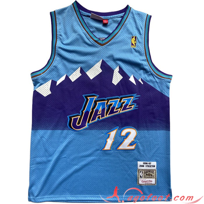 Maillot Utah Jazz (STOCKTON #12) 2022/23 Bleu Clair