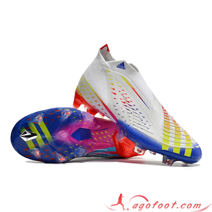 Adidas Chaussures de Foot Predator FIFA World Cup Qatar 2022 Edge+ Blanc