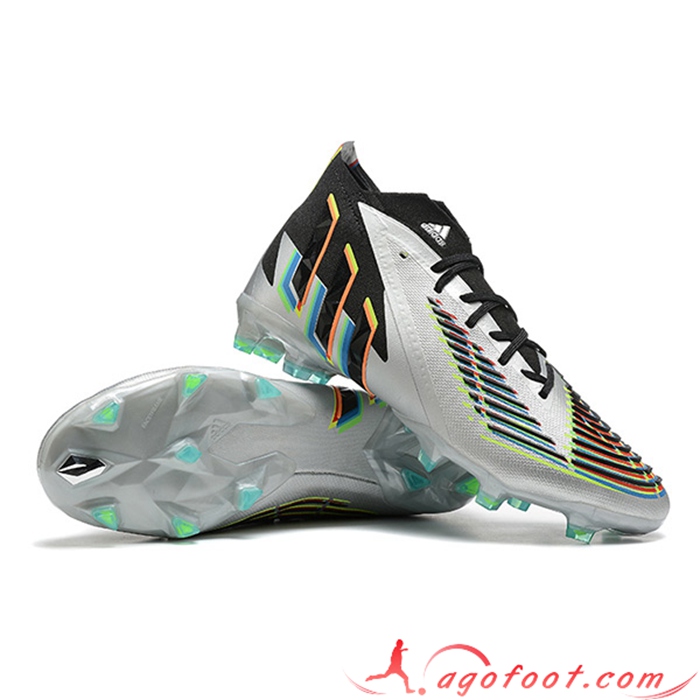 Adidas Chaussures de Foot Predator FIFA World Cup Qatar 2022 Edge+ FG Gris