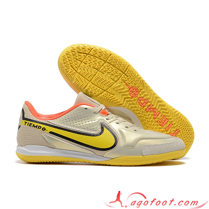 Nike Chaussures de Foot Tiempo Legend 9 TF Doré