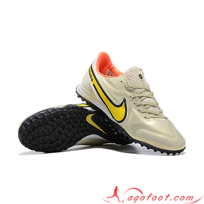Nike Chaussures de Foot Tiempo Legend 9 TF Doré