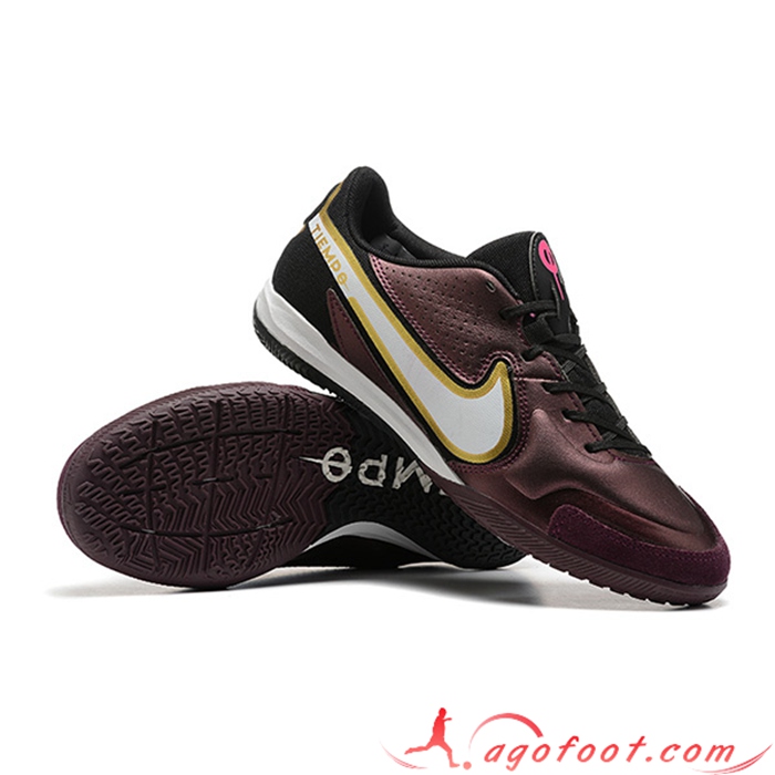 Nike Chaussures de Foot Tiempo Legend 9 TF Brune