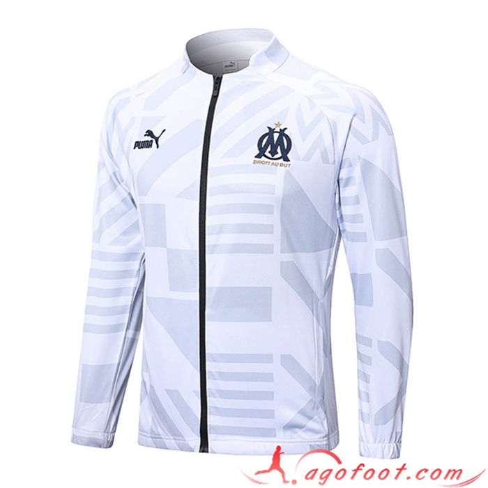 Veste Foot Marseille Blanc 2022/2023