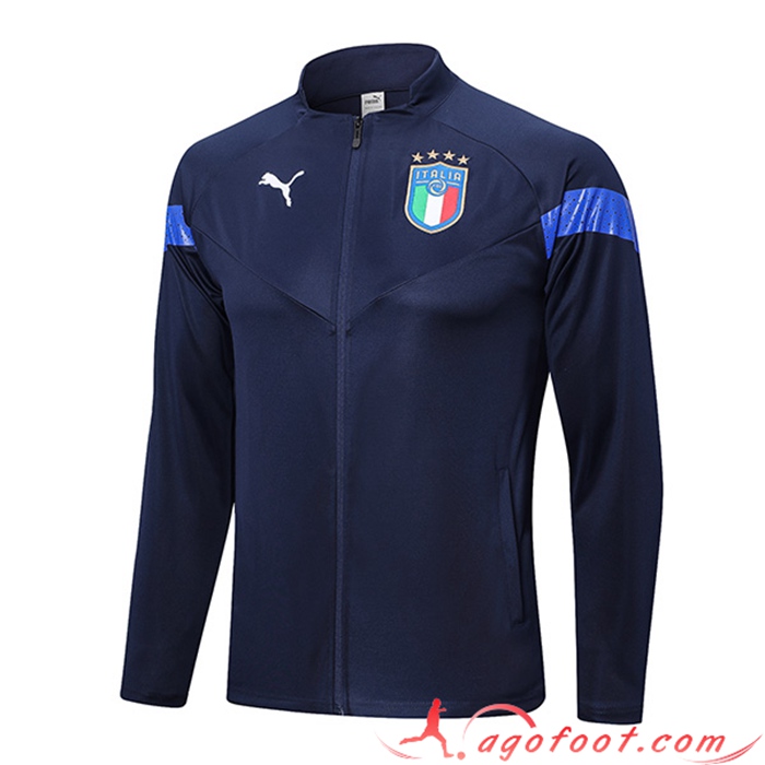 Veste Foot Italie Bleu Marine 2022/2023