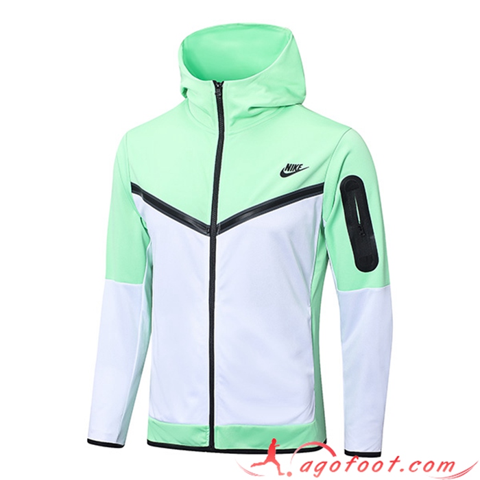 Veste A Capuche NIKE Blanc/Vert 2022/2023