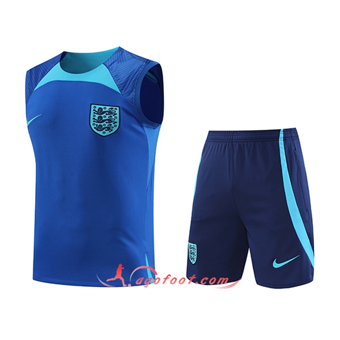 Ensemble Training Debardeur + Shorts Angleterre Bleu 2022/2023