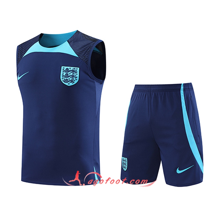 Ensemble Training Debardeur + Shorts Angleterre Bleu Marine 2022/2023