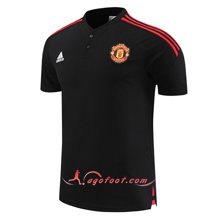 Polo Foot Manchester United Noir 2022/2023